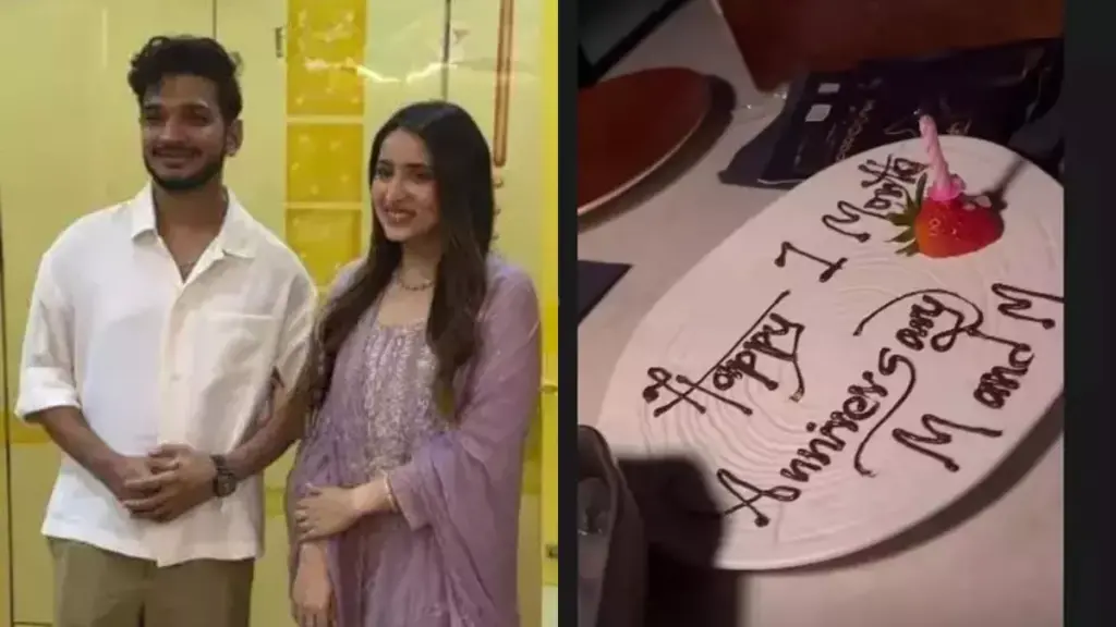 Munawar Faruqui और Mehzabeen Coatwala की शादी को पूरा हुआ एक महीने, दुंबई में कपल ने मनाया जश्न